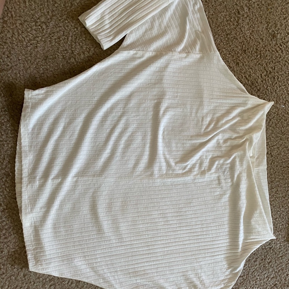 Cream, off-the-shoulder top, M